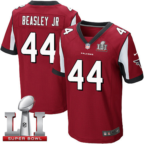 Nike Falcons #44 Vic Beasley Jr Red Team Color Super Bowl LI 51 elite jerseys