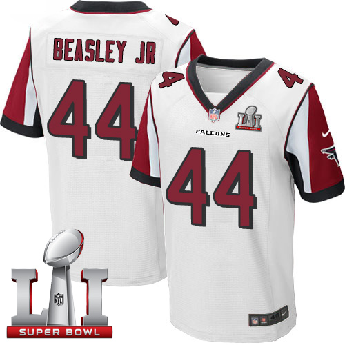 Nike Falcons #44 Vic Beasley Jr White Super Bowl LI 51 Elite Jersey