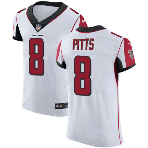 Nike Falcons #8 Kyle Pitts White Men's Stitched NFL Vapor Untouchable Elite Jersey