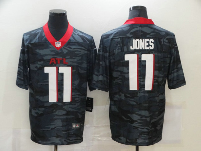 Nike Falcons 11 Julio Jones Black Camo Limited Jersey