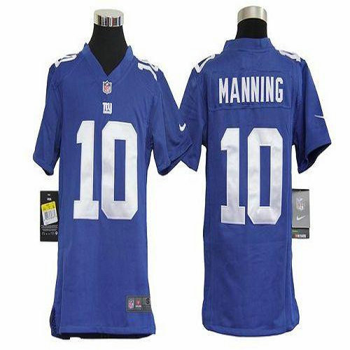 Nike Giants #10 Eli Manning Royal Blue Team Color Youth Stitched NFL Elite Jersey