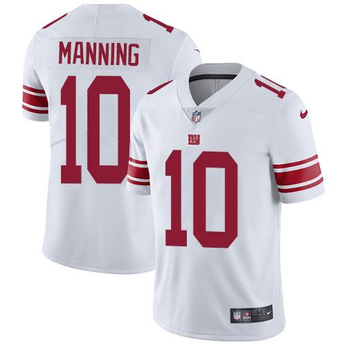 Nike Giants #10 Eli Manning White Vapor Untouchable Limited Jersey