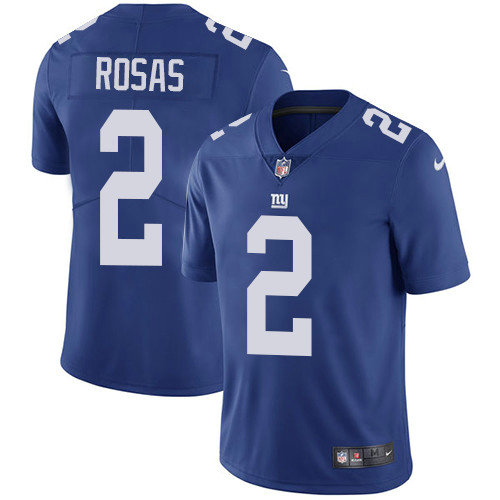 Nike Giants #2 Aldrick Rosas Royal Blue Team Color Youth Stitched NFL Vapor Untouchable Limited Jersey