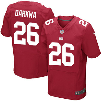 Nike Giants #26 Orleans Darkwa Red Alternate Men's Stitched NFL Elite Jersey