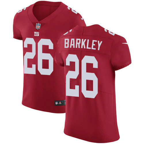 Nike Giants #26 Saquon Barkley Red Alternate Men's Stitched NFL Vapor Untouchable Elite Jersey