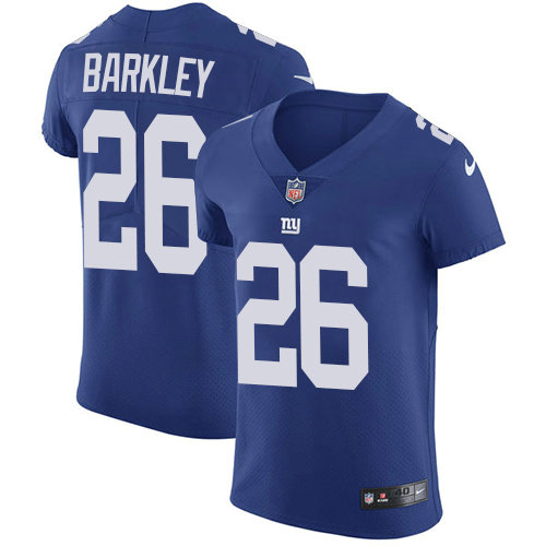 Nike Giants #26 Saquon Barkley Royal Blue Team Color Men's Stitched NFL Vapor Untouchable Elite Jersey