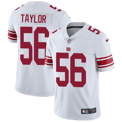 Nike Giants #56 Lawrence Taylor White Vapor Untouchable Limited Jersey