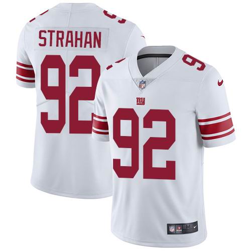 Nike Giants #92 Michael Strahan White Vapor Untouchable Limited Jersey