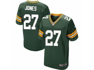 Nike Green Bay Packers #27 Josh Jones Elite Green Jersey