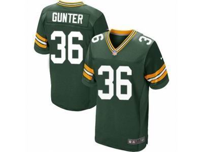 Nike Green Bay Packers #36 LaDarius Gunter Elite Green Jersey