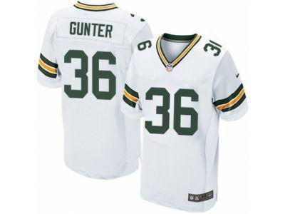 Nike Green Bay Packers #36 LaDarius Gunter Elite White NFL Jersey