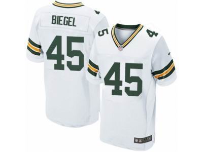 Nike Green Bay Packers #45 Vince Biegel Elite White NFL Jersey