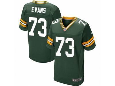 Nike Green Bay Packers #73 Jahri Evans Elite Green Jersey