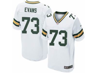 Nike Green Bay Packers #73 Jahri Evans Elite White Jersey