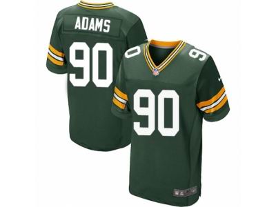 Nike Green Bay Packers #90 Montravius Adams Elite Green Jersey