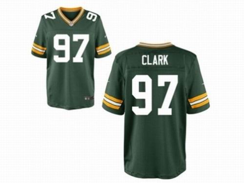 Nike Green Bay Packers #97 Kenny Clark Elite Green Jersey