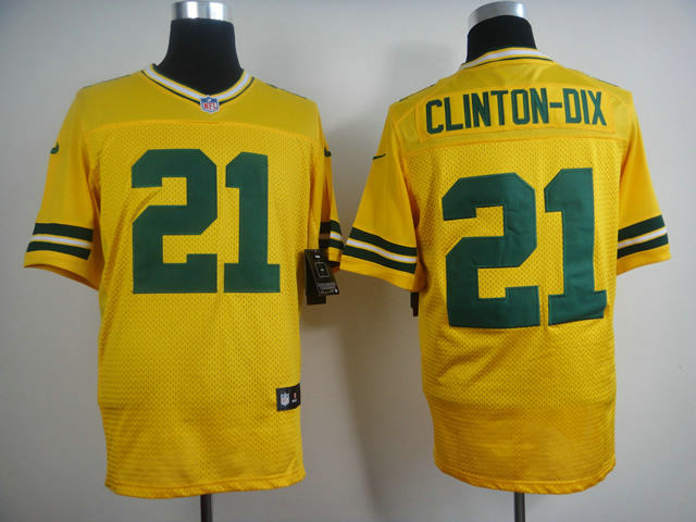 Nike Green Bay Packers 21 Ha Ha Clinton-Dix Elite yellow NFL jerseys