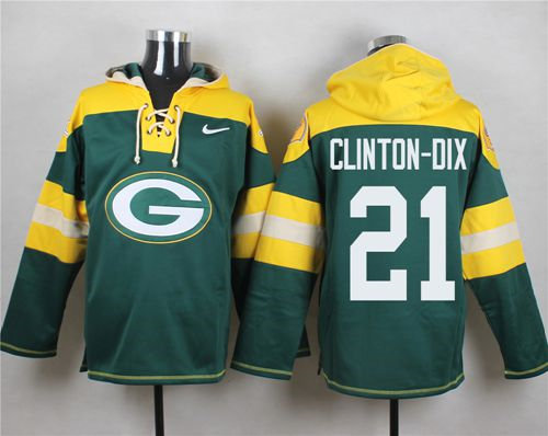 Nike Green Bay Packers 21 Ha Ha Clinton-Dix Green Player Pullover NFL Hoodie