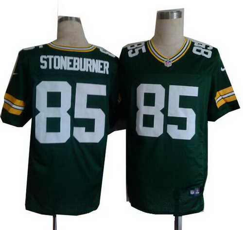 Nike Green Bay Packers#85 Jake Stoneburner green elite jerseys