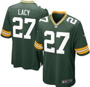 Nike Green Bay Packers 27 Eddie Lacy Green Game Jerseys