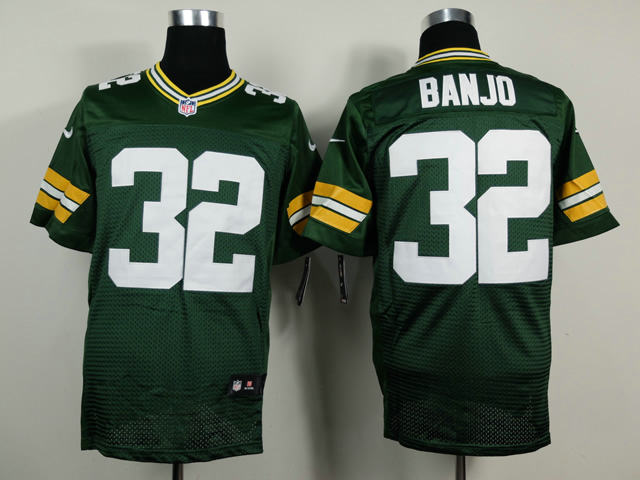 Nike Green Bay Packers 32 BANJO Green Elite Jersey