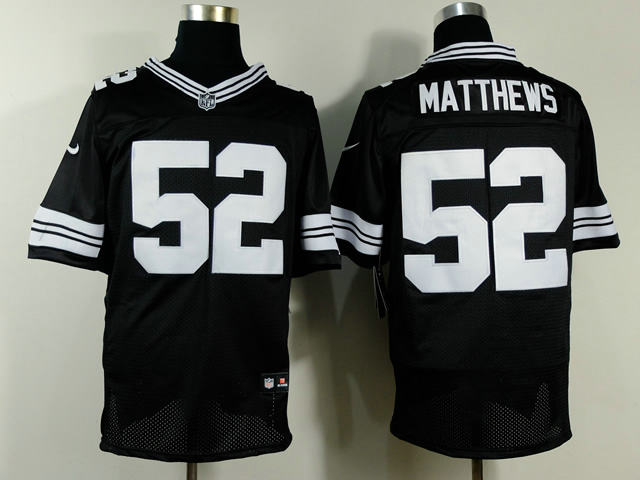 Nike Green Bay Packers 52 Clay Matthews black NFL jerseys