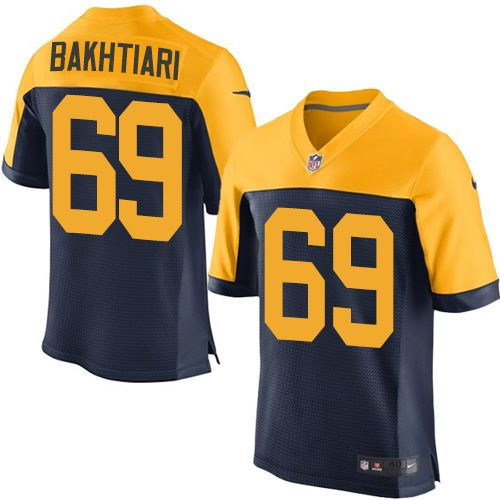 Nike Green Bay Packers 69 David Bakhtiari Navy Blue Alternate NFL New Elite Jersey