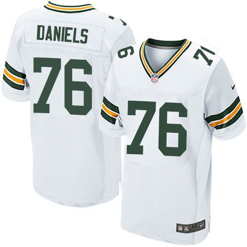 Nike Green Bay Packers 76 Mike Daniels White NFL Elite Jersey