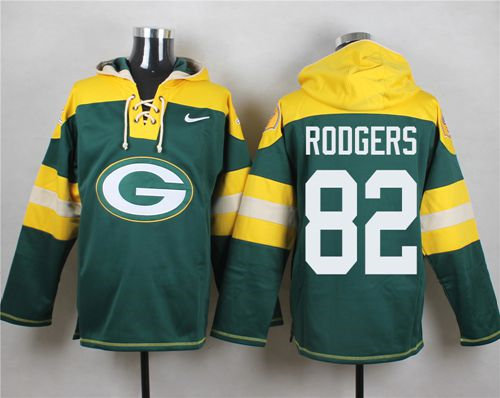 Nike Green Bay Packers 82 Richard Rodgers Green Player Pullover NFL Hoodie