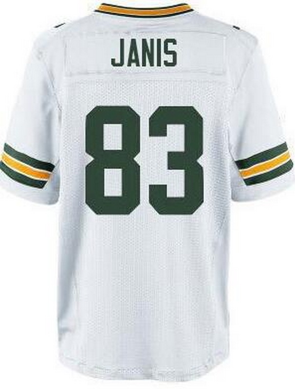 Nike Green Bay Packers 83 Jeff Janis White Road NFL Elite Jersey