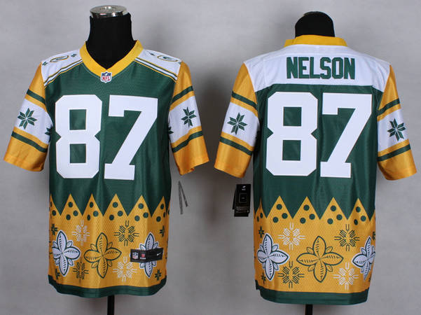 Nike Green Bay Packers 87 Jordy Nelson Noble Fashion elite jerseys