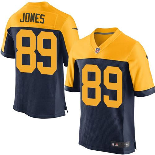 Nike Green Bay Packers 89 James Jones Navy Blue Alternate NFL New Elite Jersey