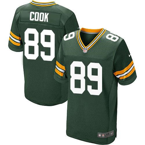 Nike Green Bay Packers 89 Jared Cook Green Team Color NFL Elite Jersey