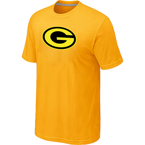 Nike Green Bay Packers Neon Logo Charcoal Yellow T-shirt