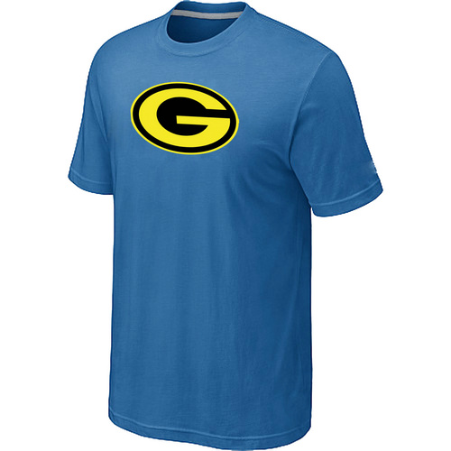 Nike Green Bay Packers Neon Logo Charcoal light Blue T-shirt