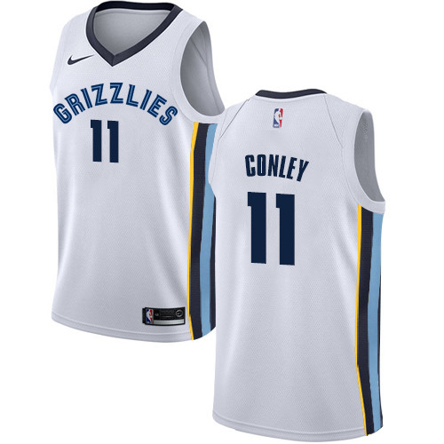 Nike Grizzlies #11 Mike Conley White NBA Swingman Association Edition Jersey