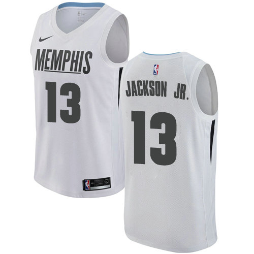 Nike Grizzlies #13 Jaren Jackson Jr. White Youth NBA Swingman City Edition Jersey