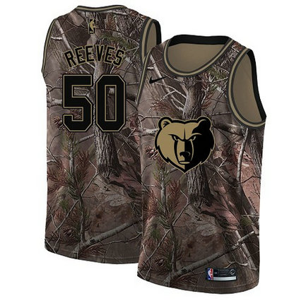 Nike Grizzlies #50 Bryant Reeves Camo NBA Swingman Realtree Collection Jersey