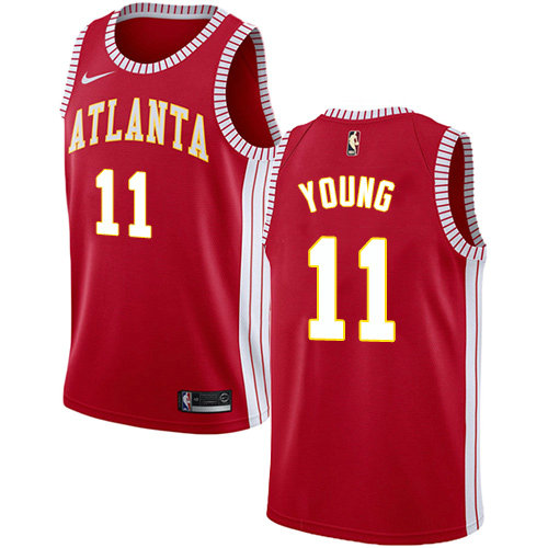 Nike Hawks #11 Trae Young Red Youth NBA Swingman Statement Edition Jersey