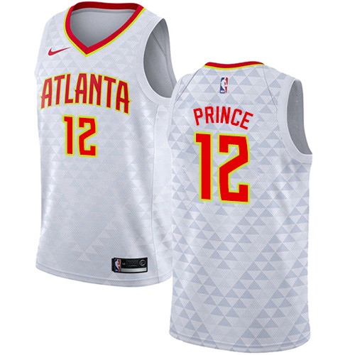 Nike Hawks #12 Taurean Prince White NBA Swingman Association Edition Jersey