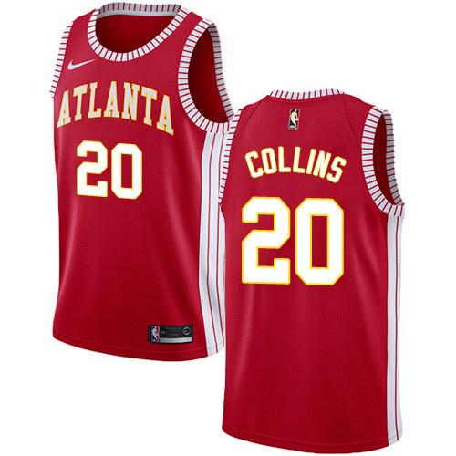 Nike Hawks #20 John Collins Red NBA Swingman Statement Edition Jersey