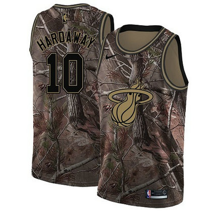 Nike Heat #10 Tim Hardaway Camo NBA Swingman Realtree Collection Jersey