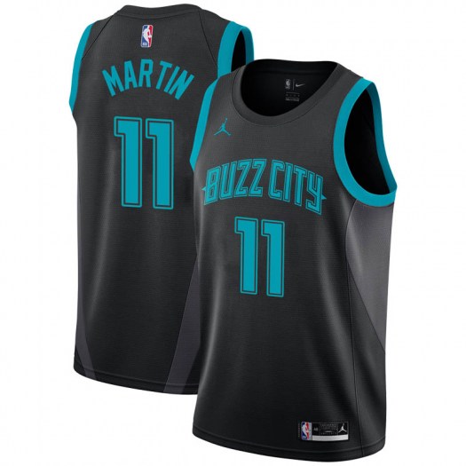 Nike Hornets #11 Cody Martin Black NBA Jordan Swingman City Edition 2018 19 Jersey