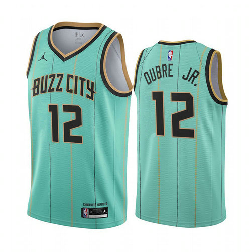 Nike Hornets #12 Kelly Oubre Jr. Mint Green NBA Swingman 2020-21 City Edition Jersey