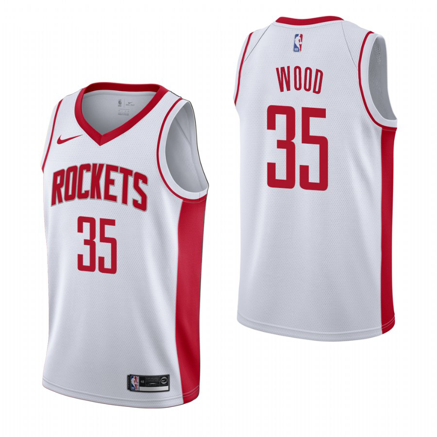 Nike Houston Rockets #35 Christian Wood Men's 2019-20 Association Edition White Stitched NBA Jersey