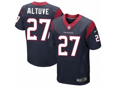 Nike Houston Texans #27 Jose Altuve Elite Navy Blue Jersey