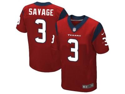 Nike Houston Texans #3 Tom Savage Red Elite Jersey
