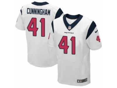 Nike Houston Texans #41 Zach Cunningham Elite White NFL Jersey