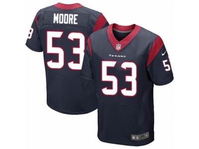 Nike Houston Texans #53 Sio Moore Elite Navy Blue Jersey