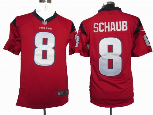 Nike Houston Texans #8 Matt Schaub red game Jersey